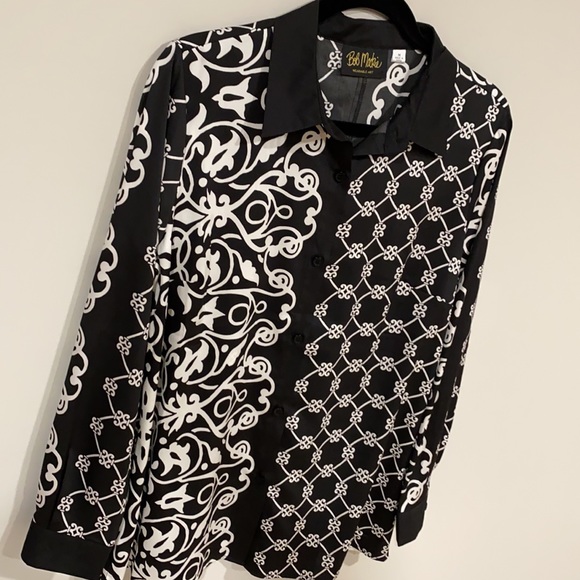 Bob Mackie Wearable Art Tunic Blouse - Picture 3 of 8